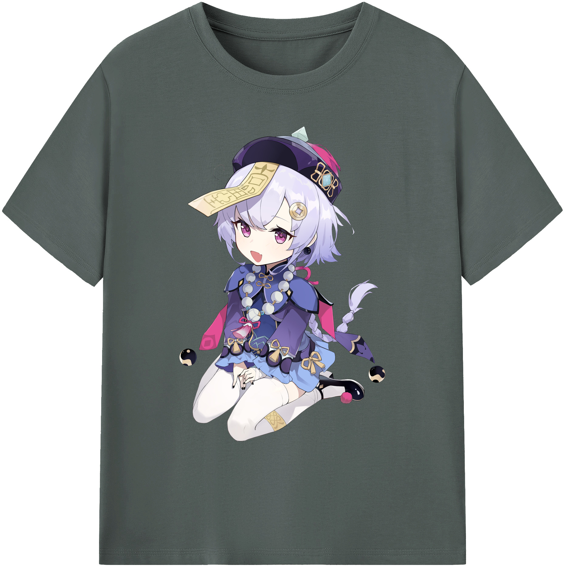 げんし神 七七 なな  genshin Nana 綿100％ メンズ半袖Tシャツ｜肌触りやわらか＆通気性